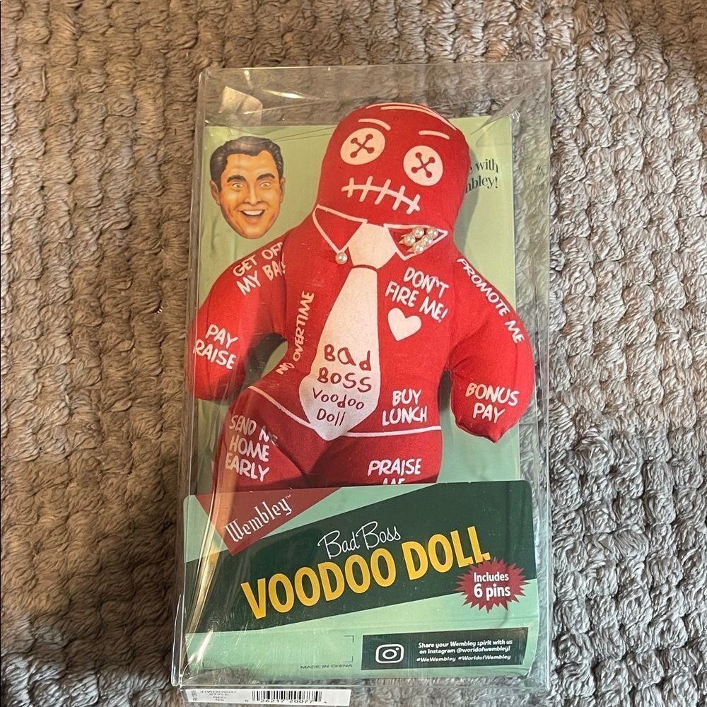 Wembley Red Bad Boss Voodoo Doll